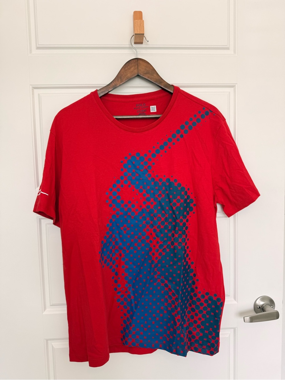 NWT Polo Ralph Lauren Pixelated Dot Big Pony Graphic T-Shirt - Men's Size Large
